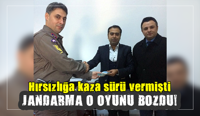 Çalışanın hırsızlık oyununu jandarma bozdu