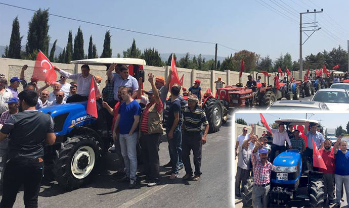 “DEMOKRASİ İÇİN TRAKTÖR KONVOYU”
