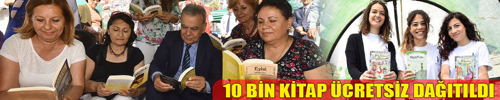 10 BİN KİTAP ÜCRETSİZ DAĞITILDI