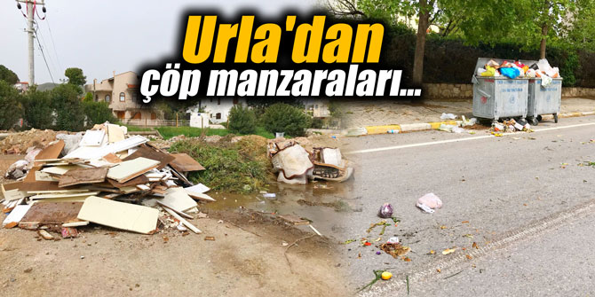 Urla'dan çöp manzaraları...
