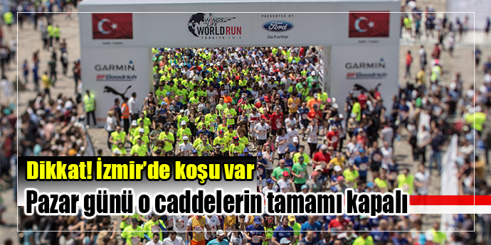 Pazar günü “koşu trafiğine” dikkat