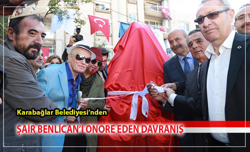 Şair Yalçın Benlican Parkı ve Büstü Karabağlar’a çok yakıştı