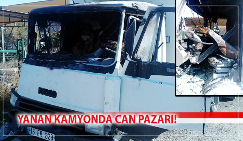 ÖNCE KAZA SONRA YANGIN!