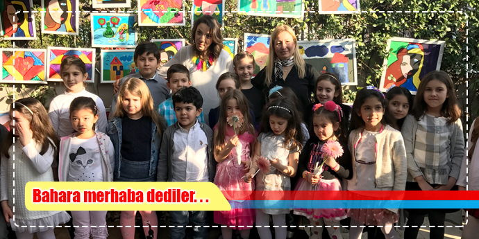 Miniklerden 'bahara merhaba' sergisi