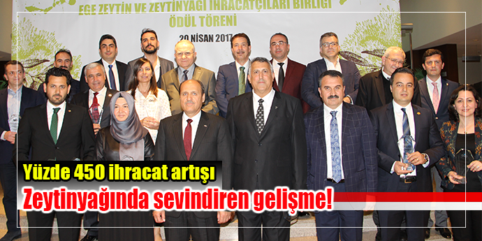 Zeytin ve zeytinyağı ihracatçılarında ödül coşkusu
