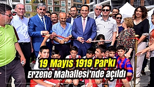 19 Mayıs 1919 Parkı Erzene Mahallesi’nde törenle açıldı