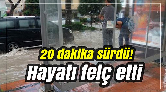 20 dakika sürdü! Hayatı felç etti