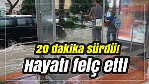 20 dakika sürdü! Hayatı felç etti