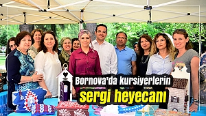 Bornova'da kursiyerlerin sergi heyecanı