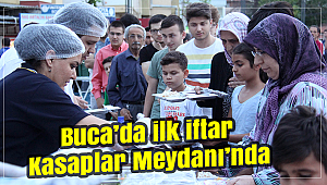 Buca’da ilk iftar Kasaplar Meydanı’nda