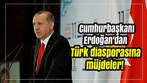 Cumhurbaşkanı Erdoğan'dan Türk diasporasına müjdeler