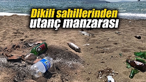 Dikili sahillerinden utanç manzarası