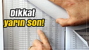 Dikkat yarın son! Seçmen listeleri askıdan iniyor…