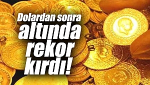 Dolardan sonra altında rekor kırdı!