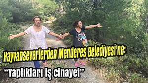 Hayvanseverler'den Menderes Belediyesi'ne: