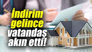 İndirim gelince vatandaş akın etti!