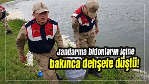 Jandarma bidonların içine bakınca dehşete düştü!