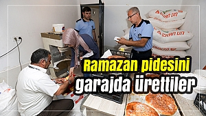 Ramazan pidesini garajda ürettiler