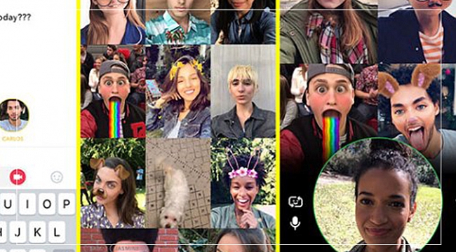Snapchat'te görüntülü grup sohbetlerine yeni özellik