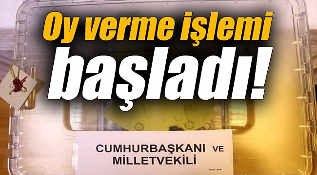 Oy verme işlemi başladı