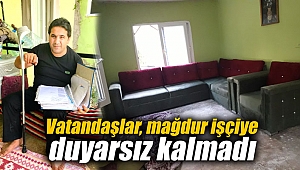 Vatandaşlar, mağdur işçiye duyarsız kalmadı