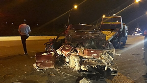 3 kişi yanan araçta can verdi