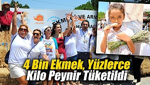 4 Bin Ekmek Yüzlerce Kilo Peynir Tüketildi
