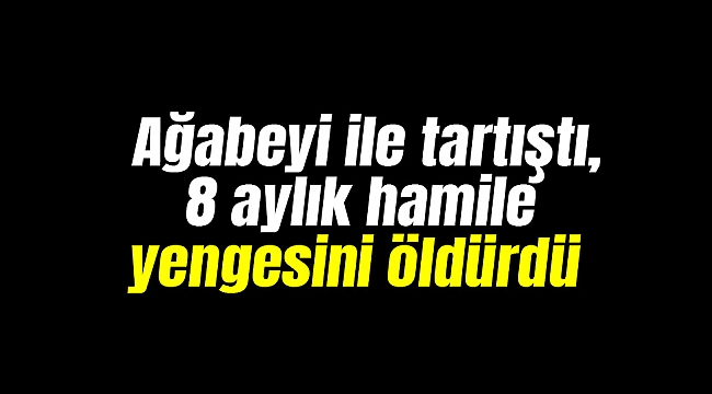 Ağabeyi ile tartıştı, 8 aylık hamile yengesini öldürdü