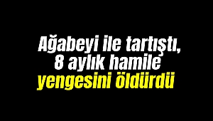 Ağabeyi ile tartıştı, 8 aylık hamile yengesini öldürdü