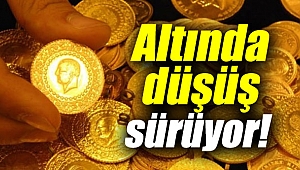 Altın fiyatlarında düşüş sürüyor!