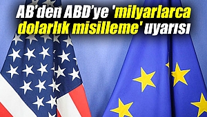 Avrupa Birliği'nden ABD'ye 'milyarlarca dolarlık misilleme' uyarısıKaynak: Avrupa Birliği'nden ABD'ye 'milyarlarca dolarlık misilleme' uyarısı
