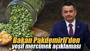 Bakan Pakdemirli'den yeşil mercimek açıklaması