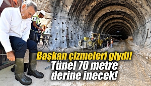 Başkan çizmeleri giydi!