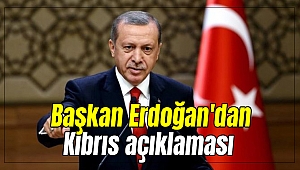 Başkan Erdoğan'dan Kıbrıs açıklaması