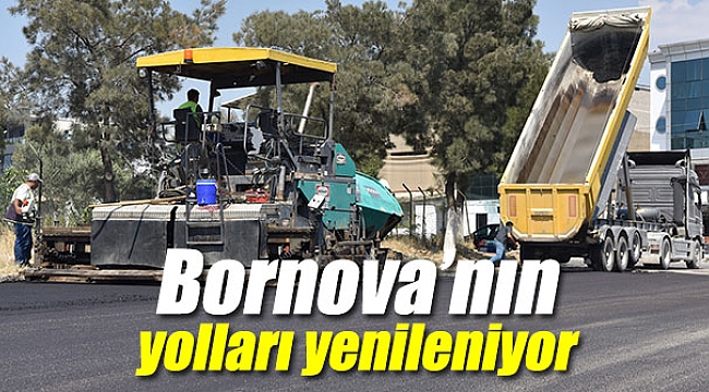 Bornova Belediyesi yolları yeniliyor