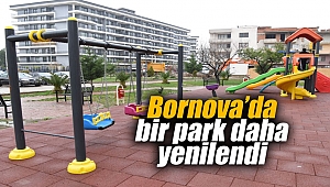 Bornova’da bir park daha yenilendi