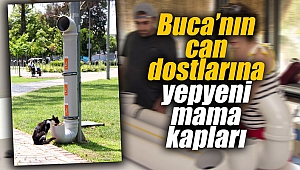 Buca’nın can dostlarına yepyeni mama kapları