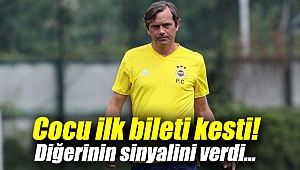 Cocu ilk bileti kesti!
