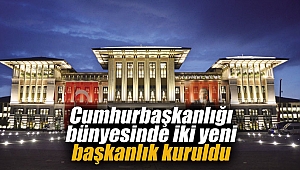 Cumhurbaşkanlığı bünyesinde iki yeni başkanlık kuruldu
