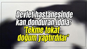 Devlet hastanesinde kan donduran iddia: 'Tekme tokat doğum yaptırdılar'