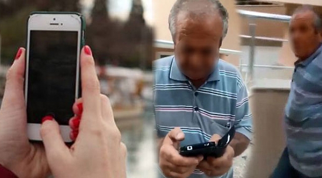 Gizlice videosunu çeken adamı yakaladı