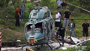 Helikopter düştü: 4 yaralı