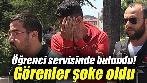 Öğrenci servisinde bulundu! Görenler şoke oldu