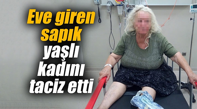 Sapık eve girdi; yaşlı kadını taciz etti