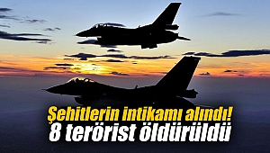 Şehitlerin intikamı alındı! 8 terörist öldürüldü