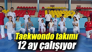 Taekwondo takımı 12 ay çalışıyor