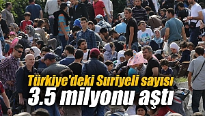 Türkiye'deki Suriyeli sayısı 3.5 milyonu aştı