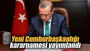 Yeni Cumhurbaşkanlığı kararnamesi yayımlandı