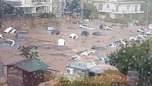 Yunanistan’da felaket üstüne felaket! Yangından sonra sel vurdu!