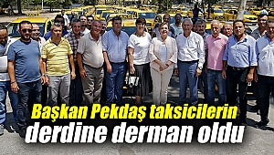Başkan Pekdaş, Konak'ta taksicilerin derdine derman oldu